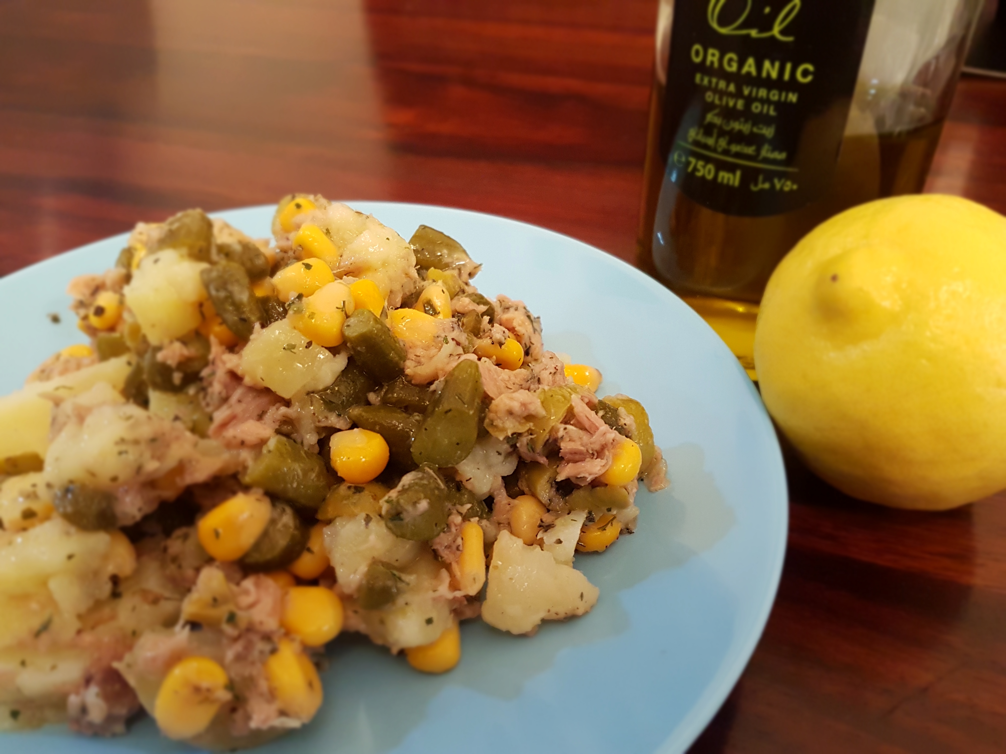 Yellowish Potato Salad سالاد زردفام سیب زمینی