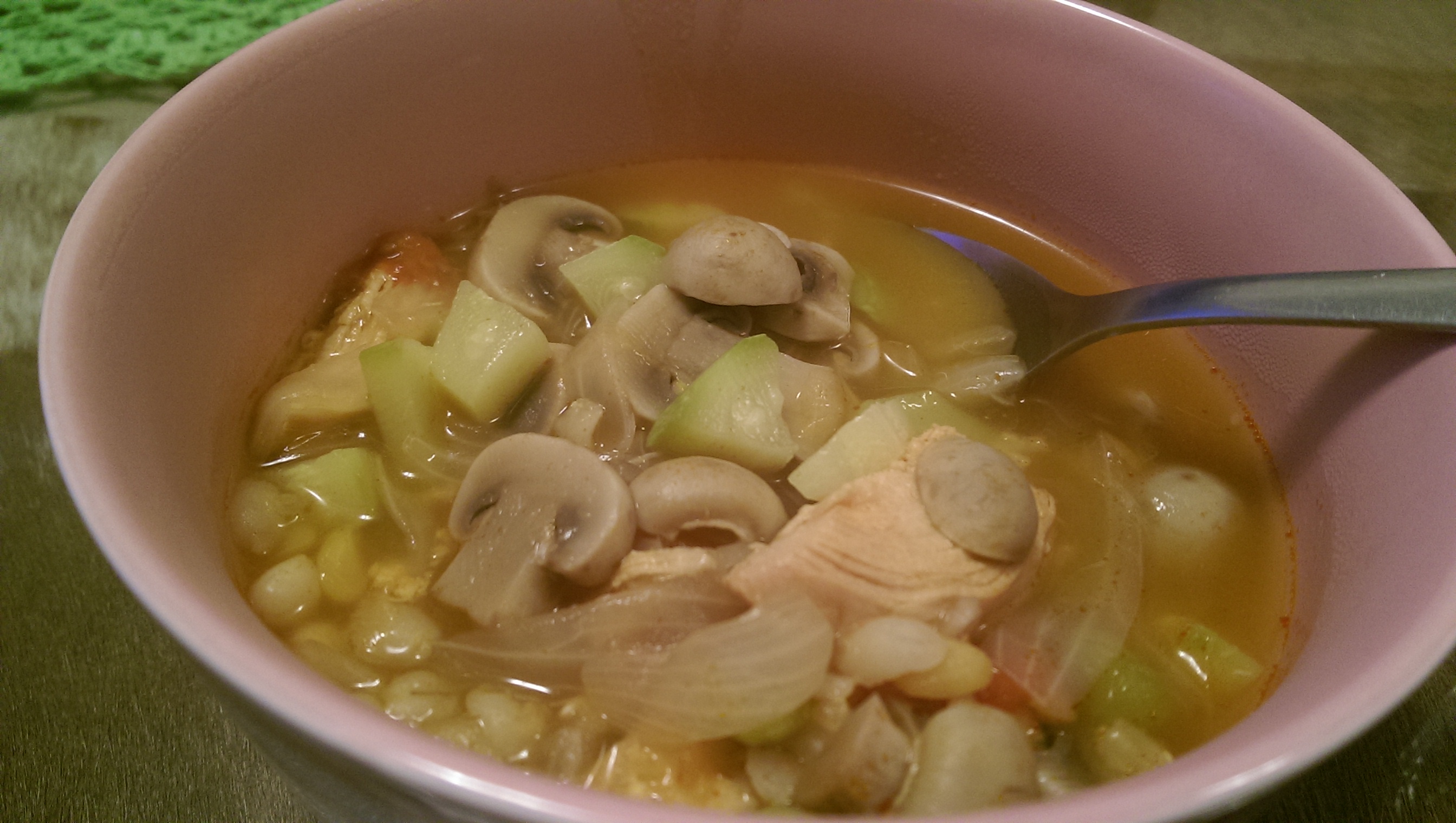 Wholesome grains plus protein soup   سوپ  سالم غلات و پروتئین
