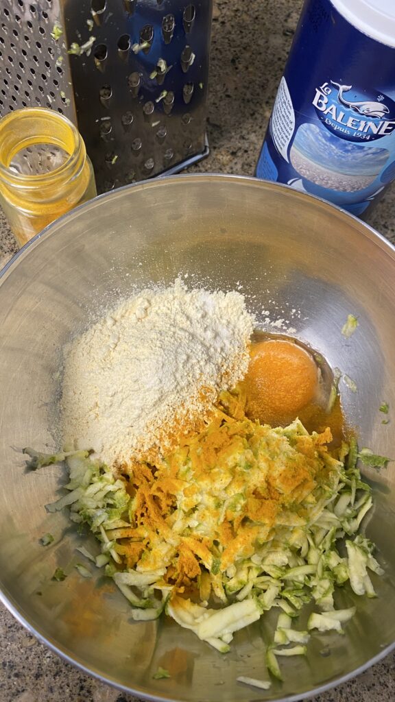 Zucchini cutlet ingredient 